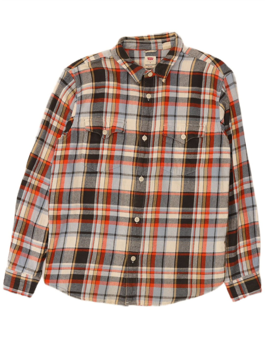 Levi's Herre afslappet flannelskjorte Medium flerfarvet ternet bomuld