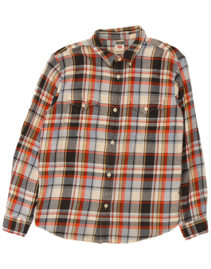 Levi's Herre afslappet flannelskjorte Medium flerfarvet ternet bomuld