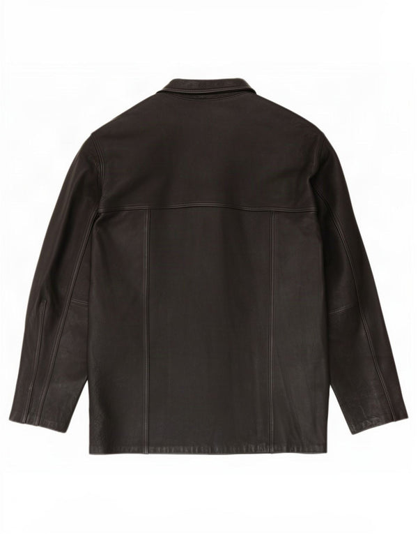 Cuero Legitimo Herre Læderjakke UK 40 Large Sort