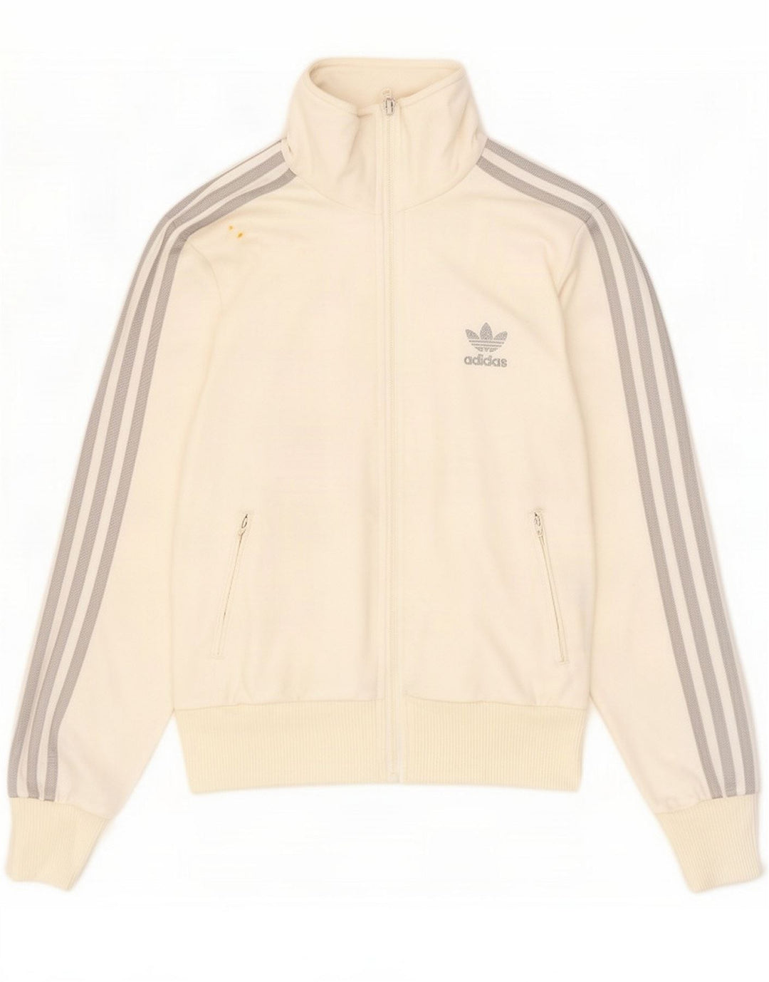 Adidas Grafisk træningsdragt topjakke til kvinder UK 14 Medium White Polyester