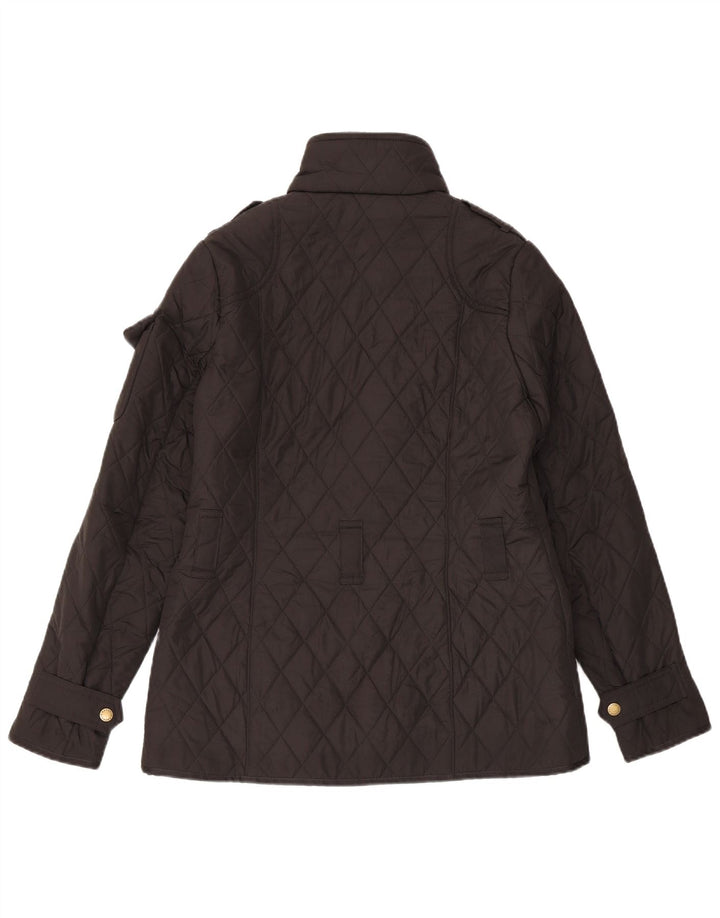 Barbour Militær quiltet jakke til kvinder DK 10 Lille sort polyester
