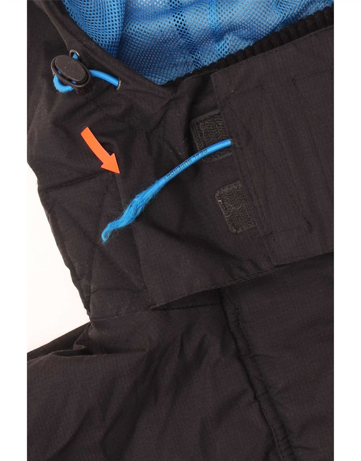 Superdry Windcheater Regnjakke med hætte til mænd UK 40 Stor sort farveblok