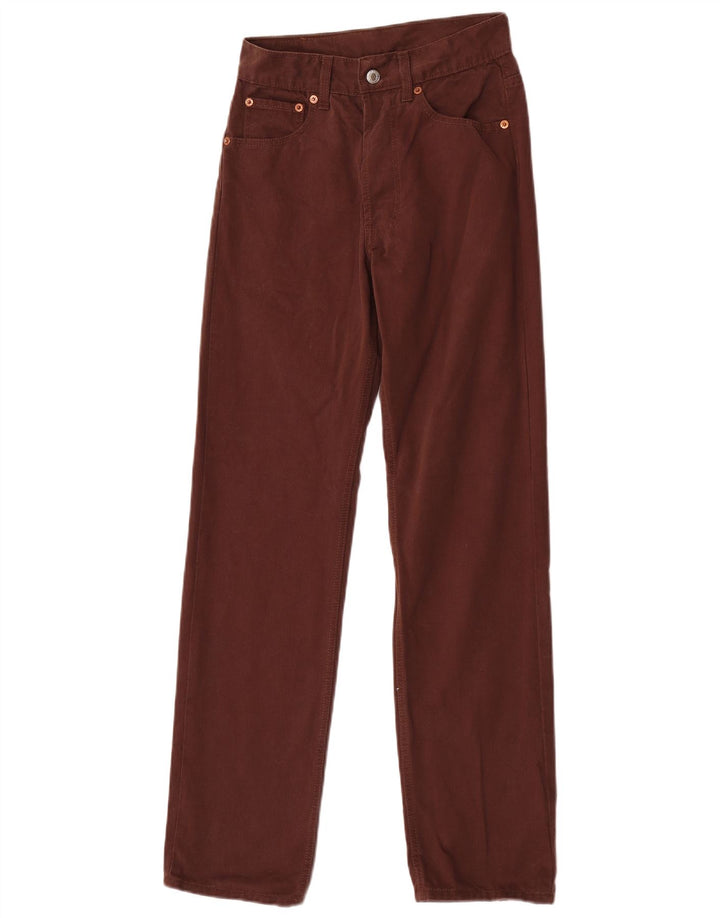 Levi's Dame 501 Straight Jeans W29 L32 Brun Bomuld