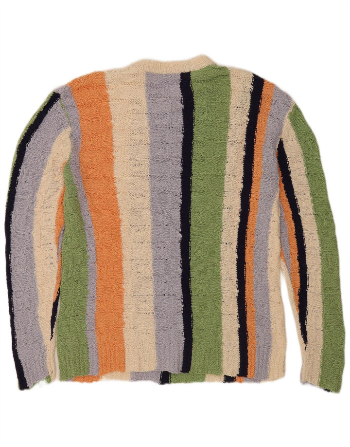 Zara Herre trøjetrøje med rund hals Medium Flerfarvet Colourblock Bomuld