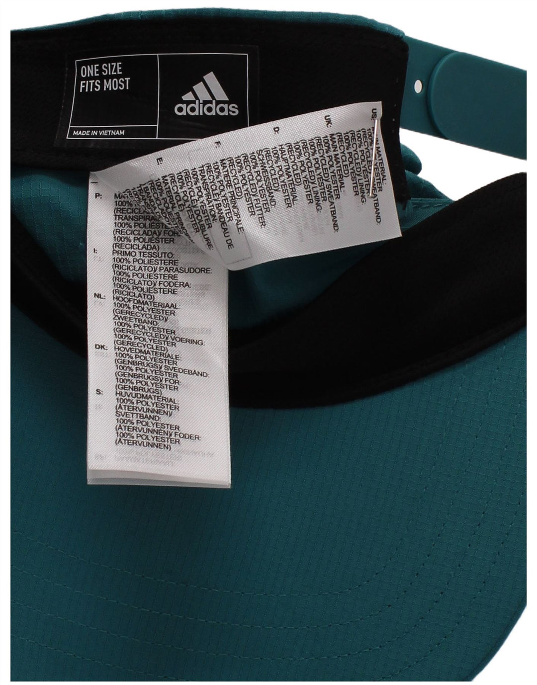 Adidas Baseballkasket til mænd One Size turkis polyester