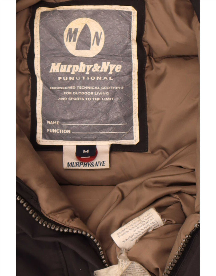 Murphy & Nye Herre hættepolstret jakke UK 38 Medium Sort