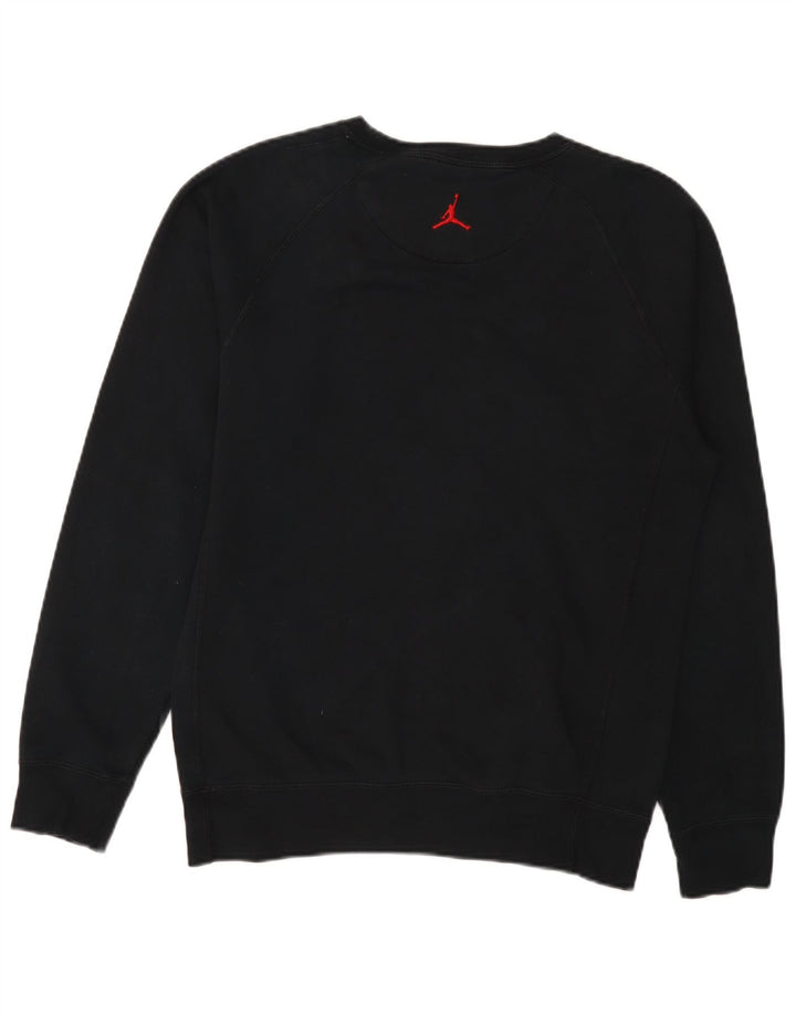Jordan Herre grafisk sweatshirt jumper lille sort bomuld