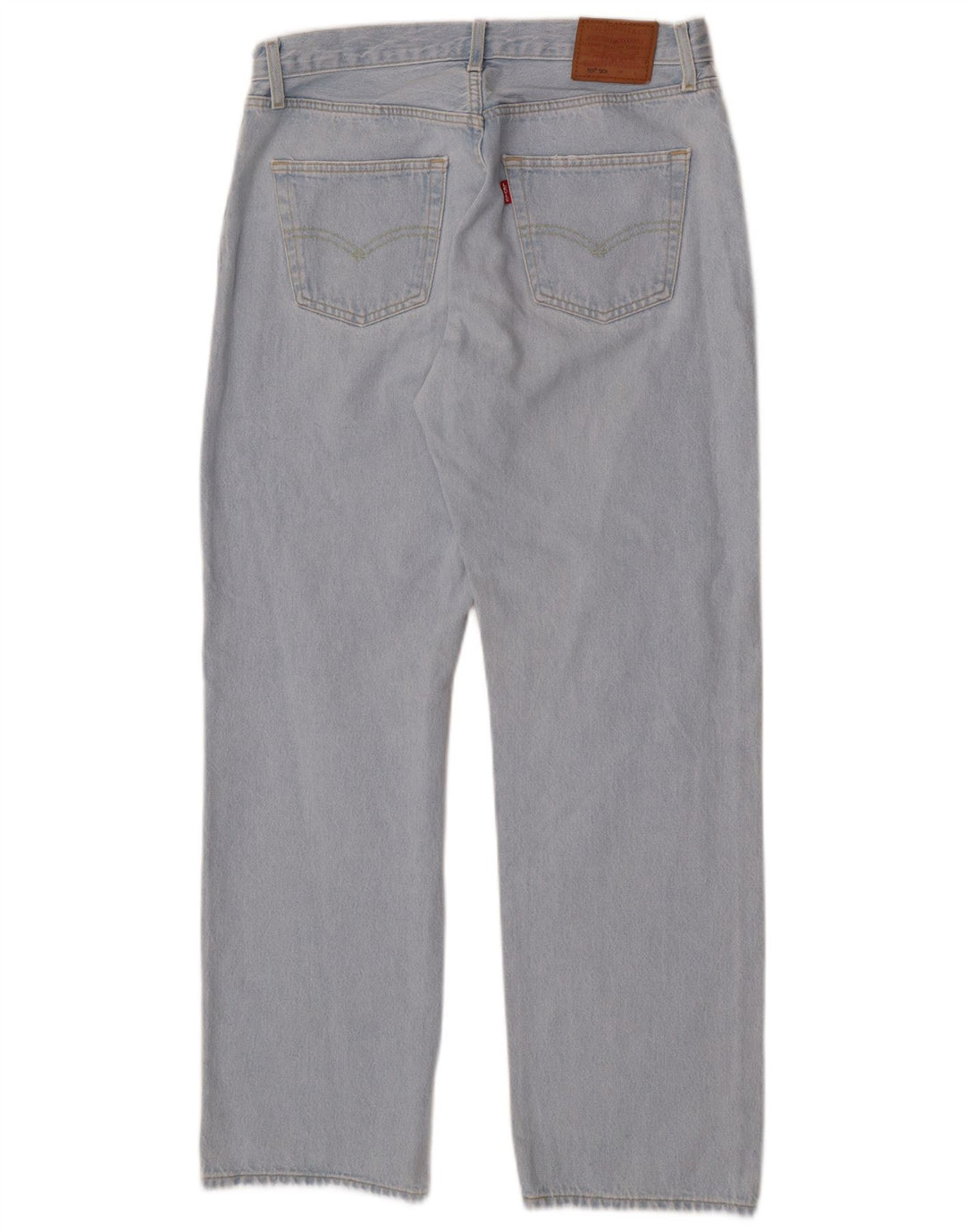 Levi's Herre 501 Straight Jeans W29 L30 Blå Bomuld