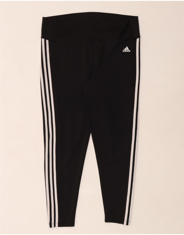 Adidas Aeroready Leggings til kvinder UK 20/22 XL Sort Polyester