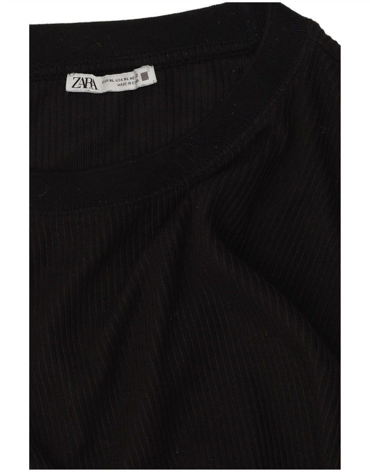 Zara Dametop Langærmet UK 18 XL Sort