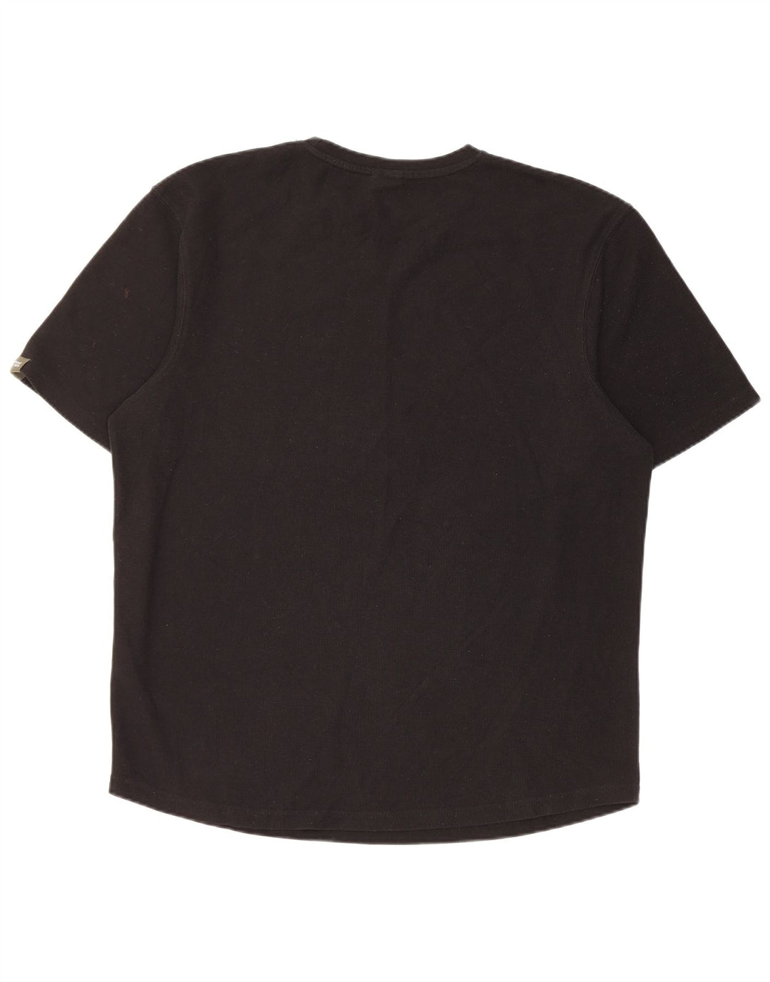 Zara Herre T-Shirt Top Stor Sort Polyester