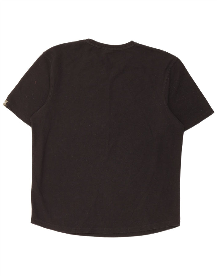Zara Herre T-Shirt Top Stor Sort Polyester