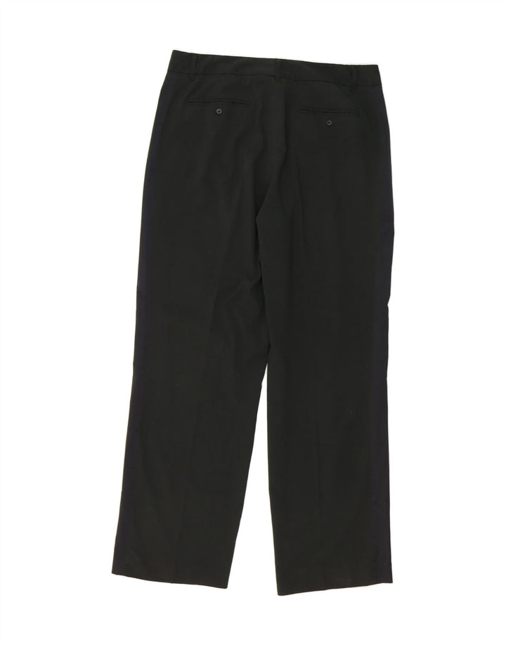 MOSSIMO Womens Straight Suit Trousers US 14 Large W34 L30 Black Polyester Vintage Mossimo and Second-Hand Mossimo from Messina Hembry 
