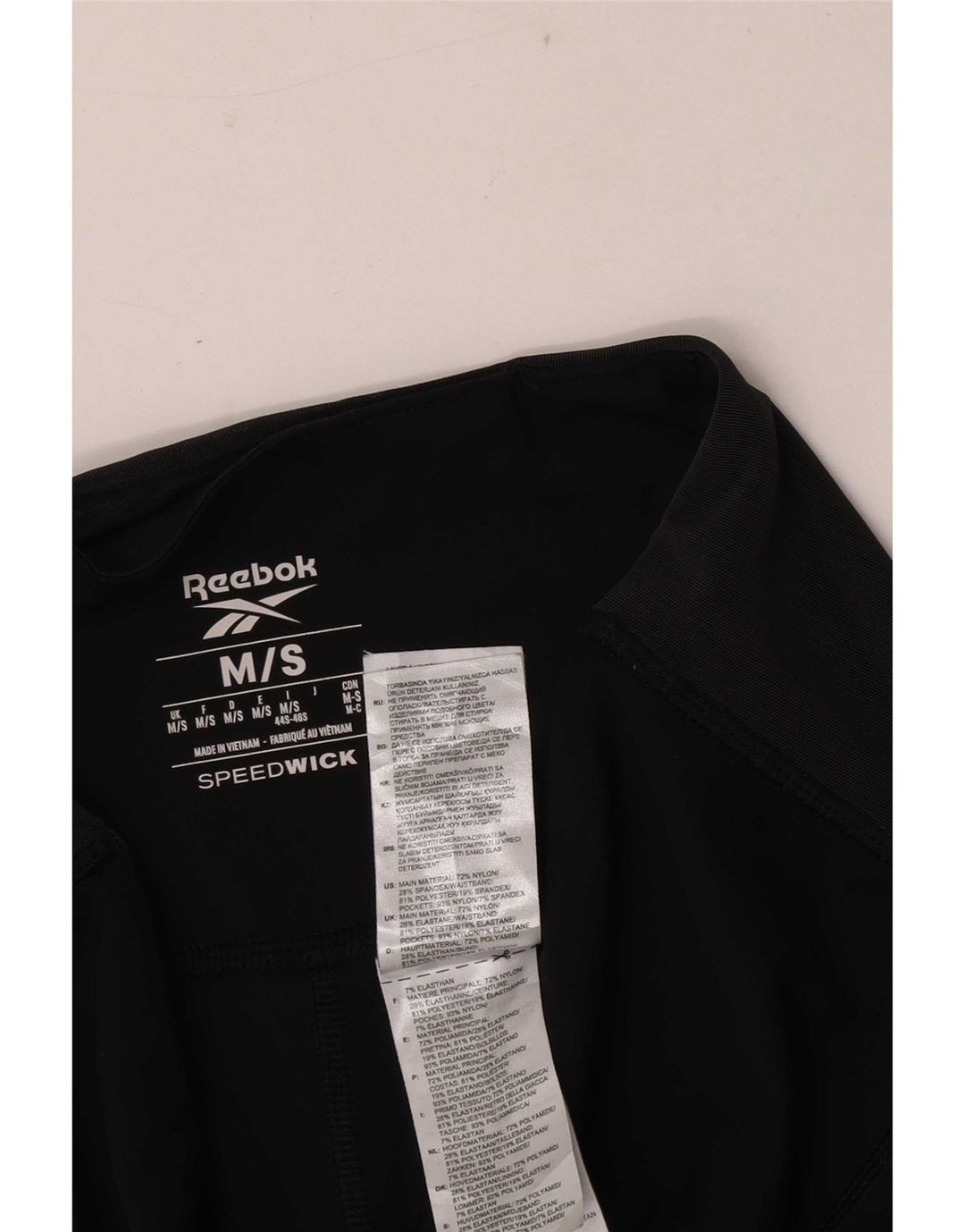 Reebok Højtaljede Leggings til kvinder Lille sort nylon