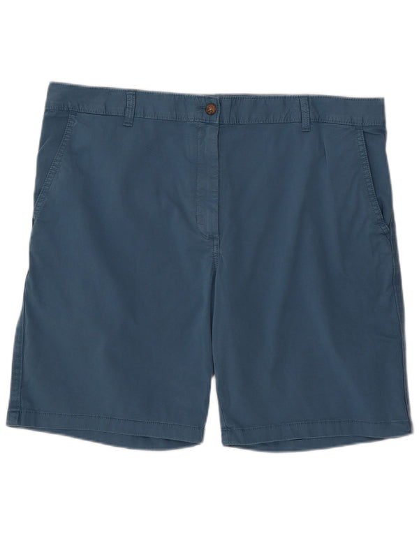 Marks & Spencer Chino Shorts til kvinder UK 18 XL W40 Blå Bomuld