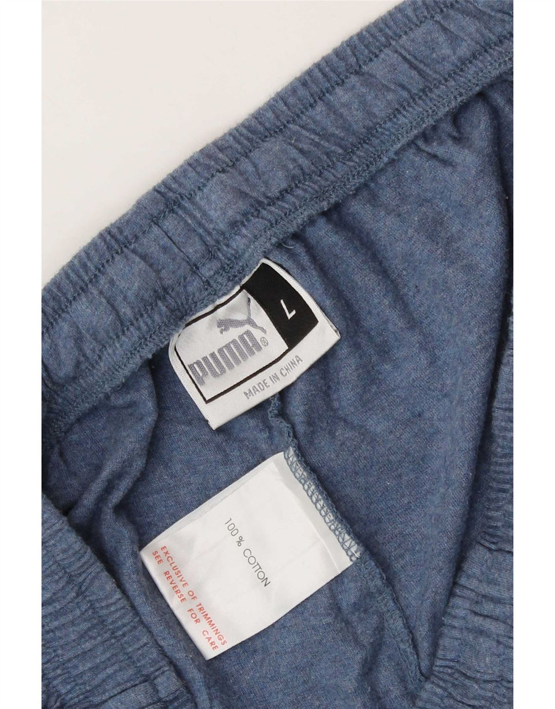 Puma Sportshorts til mænd store marineblå flækkede bomuld