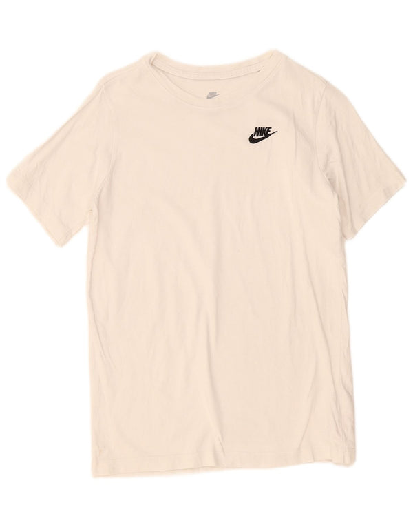 Nike Boys T-Shirt Top 13-14 år XL Hvid Bomuld