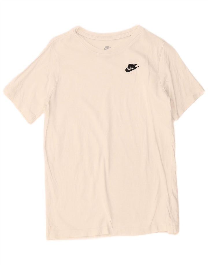 Nike Boys T-Shirt Top 13-14 år XL Hvid Bomuld