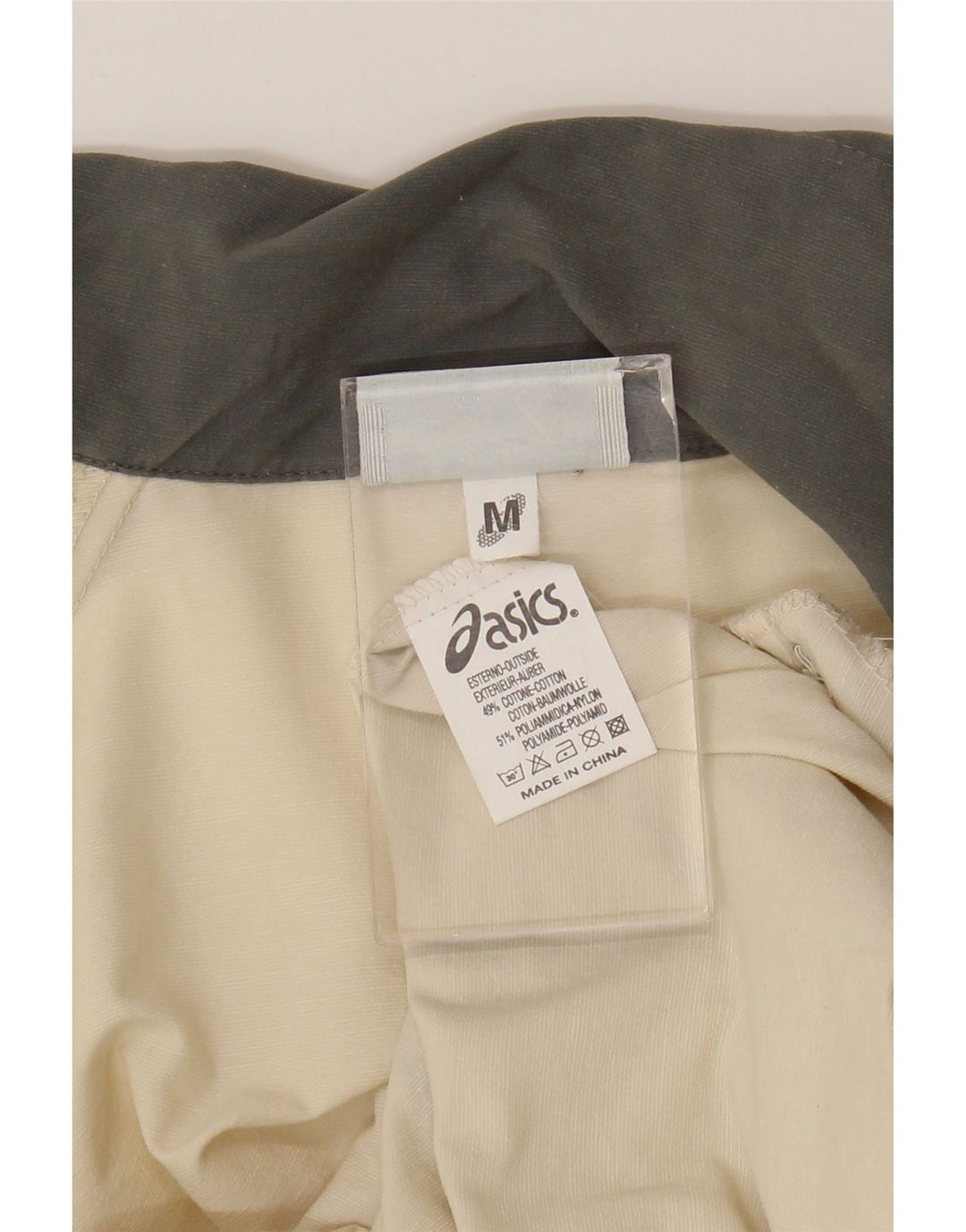 Asics Herre Utility Jacket UK 38 Medium Beige Bomuld