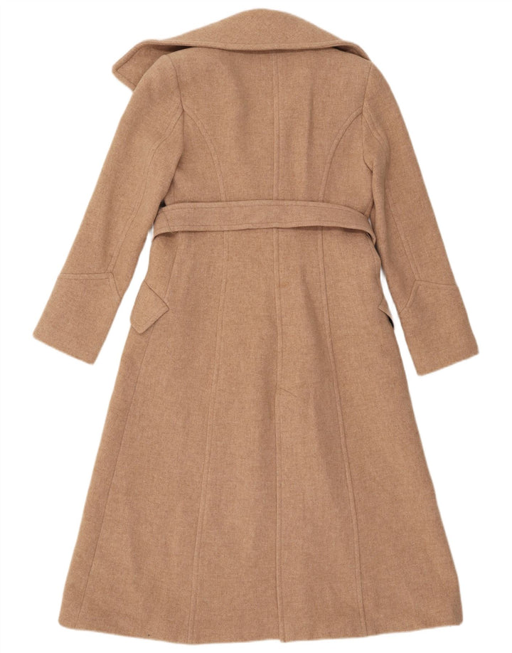 Zara Dame Loose Fit Overfrakke UK 6 XS Beige