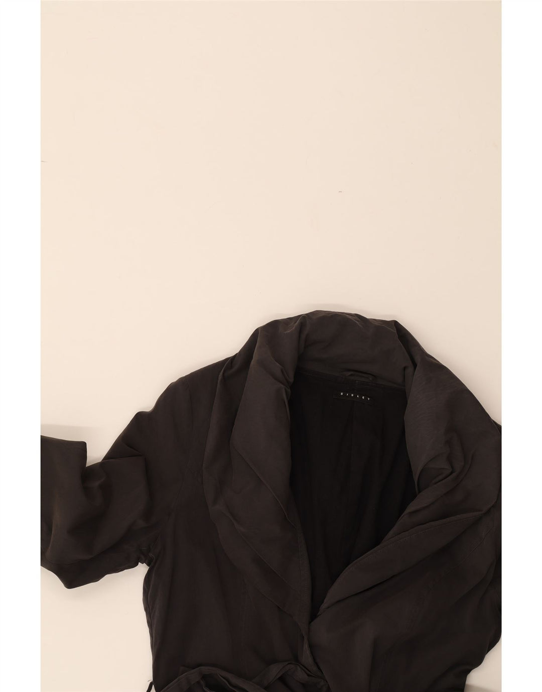 SISLEY Womens Overcoat IT 44 Medium Grey Polyester Vintage Sisley and Second-Hand Sisley from Messina Hembry 