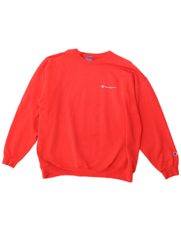 CHAMPION Herre Sweatshirt Jumper XL Rød Bomuld