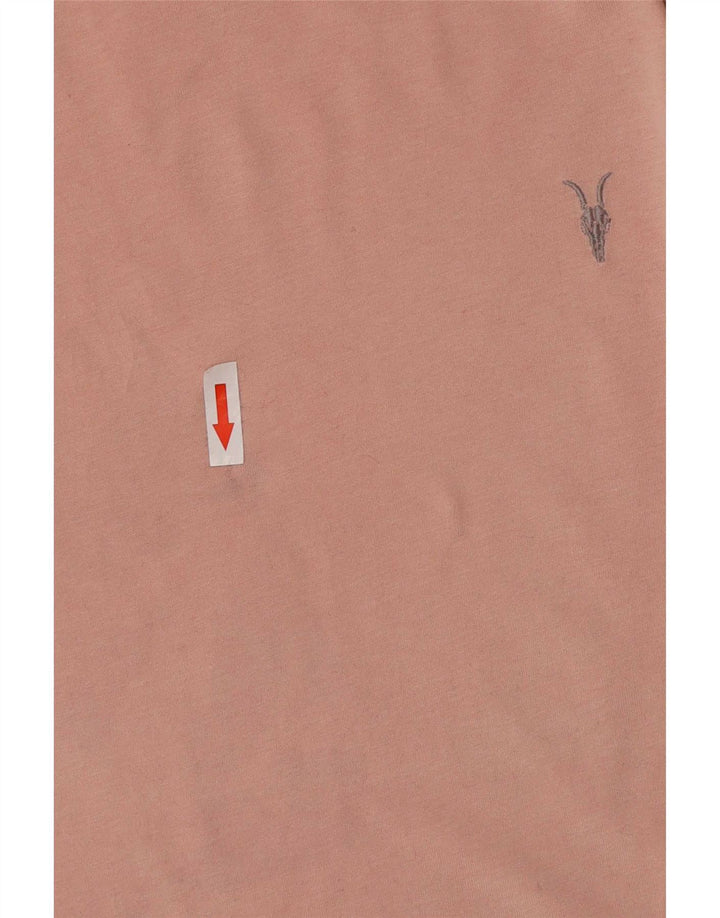 All Saints Herre Regular Fit T-shirt Top Medium Pink Bomuld
