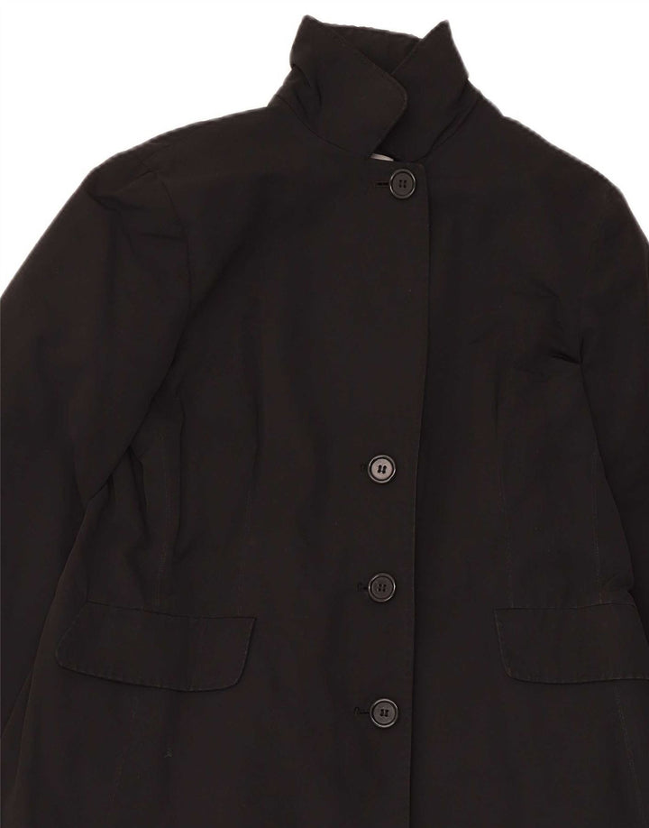 Aspesi Dame Overfrakke UK 18 XL Sort Bomuld