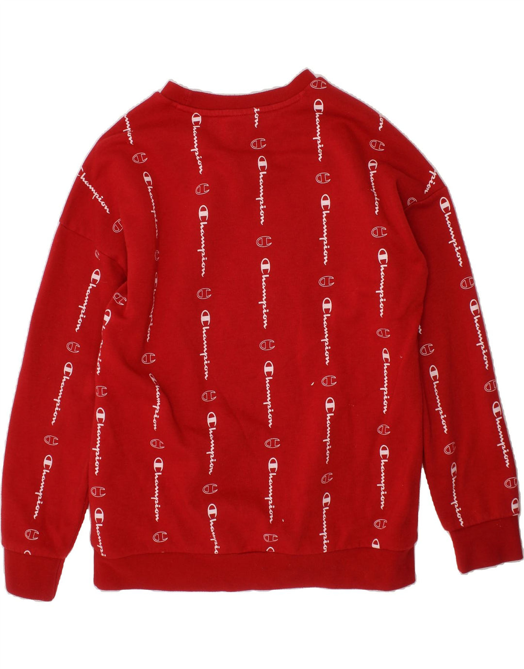 CHAMPION Boys Graphic Sweatshirt Jumper 11-12 Years Large Red Cotton Vintage Champion and Second-Hand Champion from Messina Hembry 