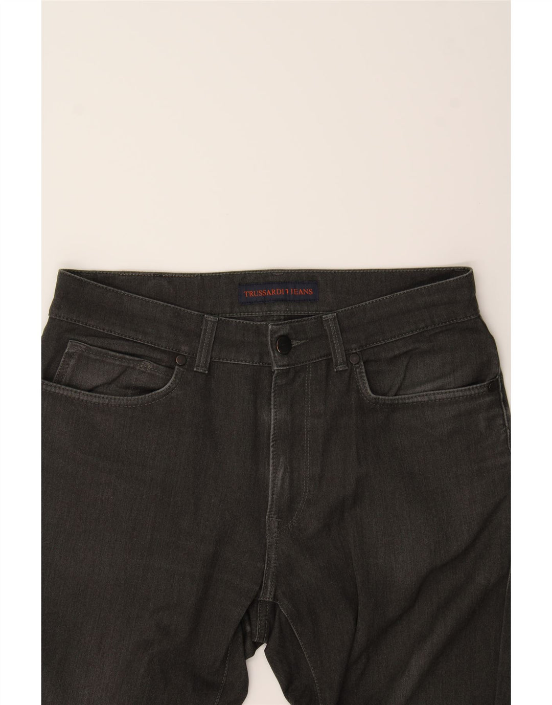 TRUSSARDI Womens Straight Jeans W32 L31 Grey Vintage Trussardi and Second-Hand Trussardi from Messina Hembry 