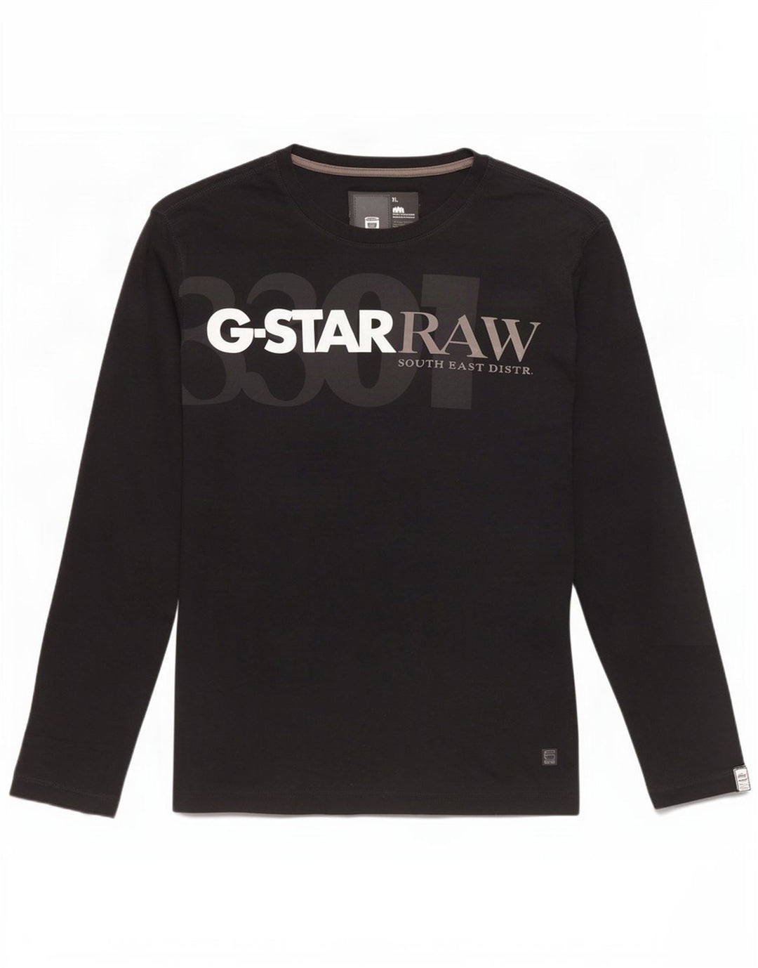 G-Star Herre Grafisk Top Langærmet XL Sort
