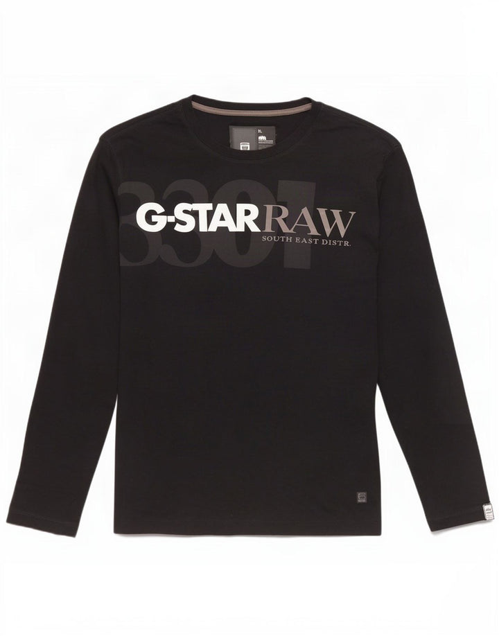 G-Star Herre Grafisk Top Langærmet XL Sort
