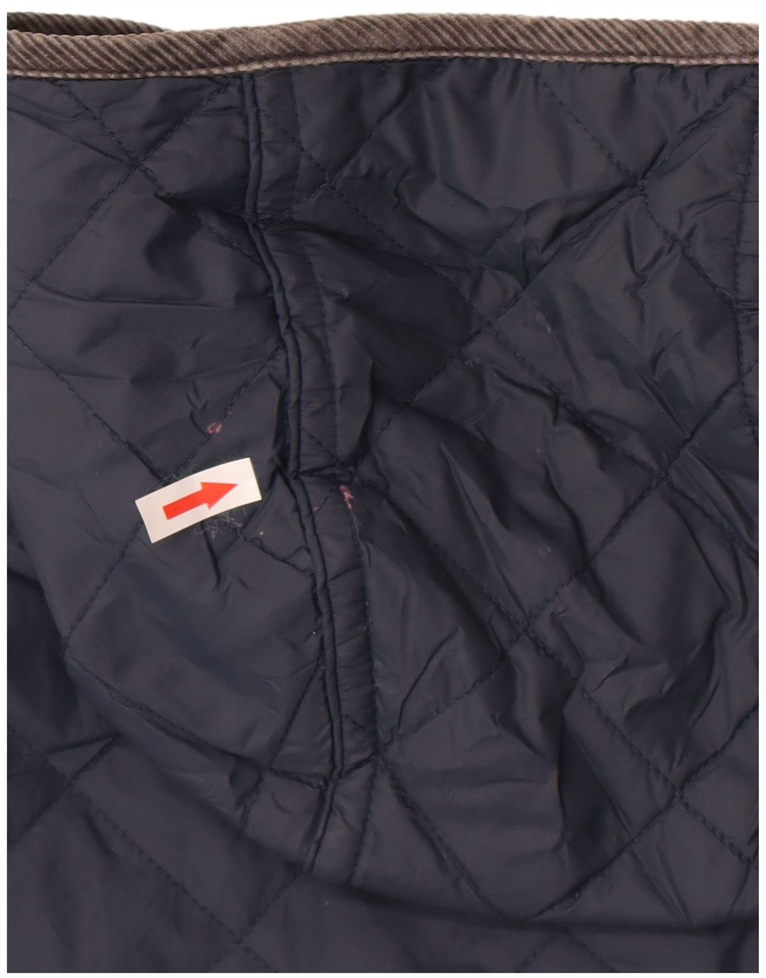 Jack Wills Dame Hætte Quiltet Jakke UK 8 Small Navy Blue Nylon