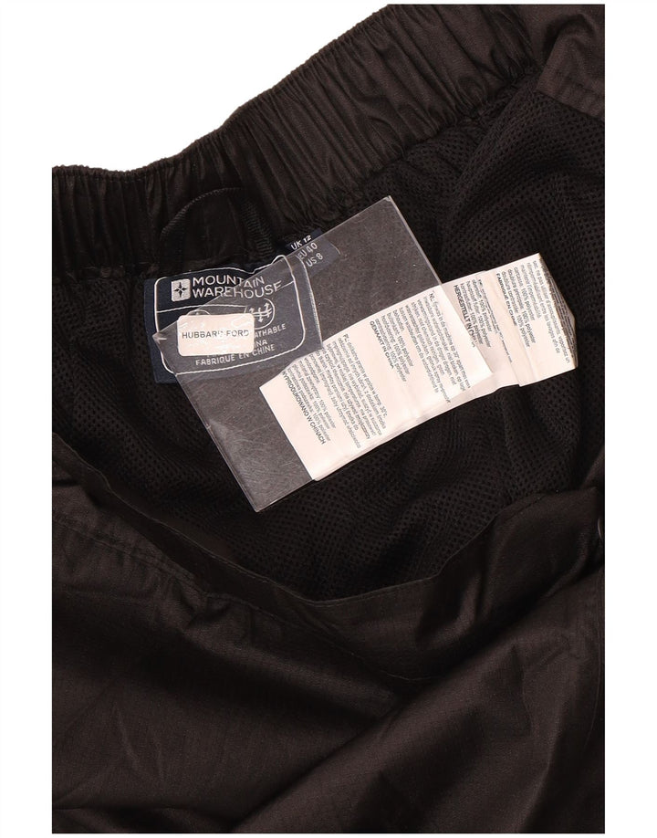 Mountain Warehouse Dame vandtætte bukser UK 12 Medium Sort Polyester