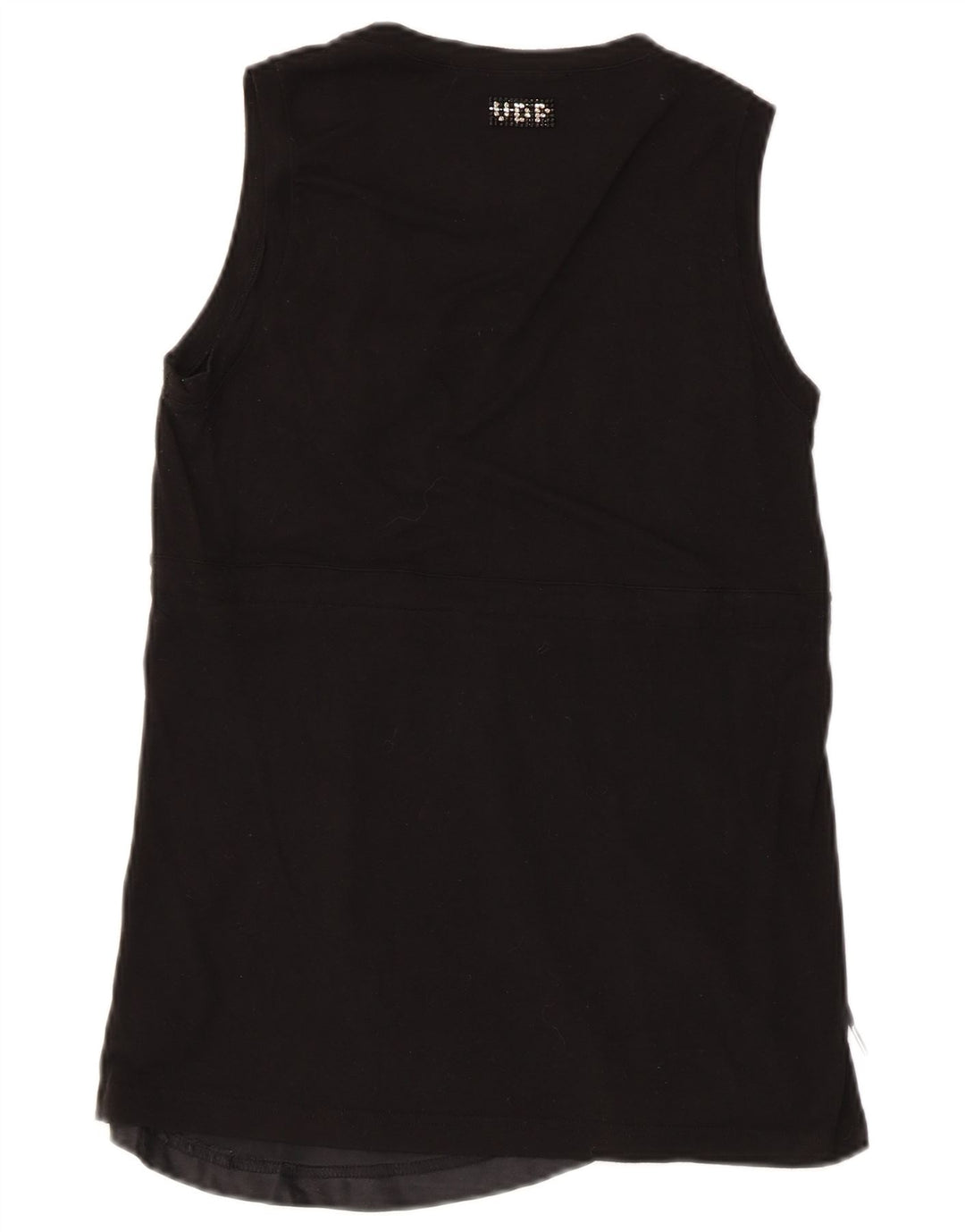 Dame ærmeløs bluse Top IT 44 Medium Black Viscose
