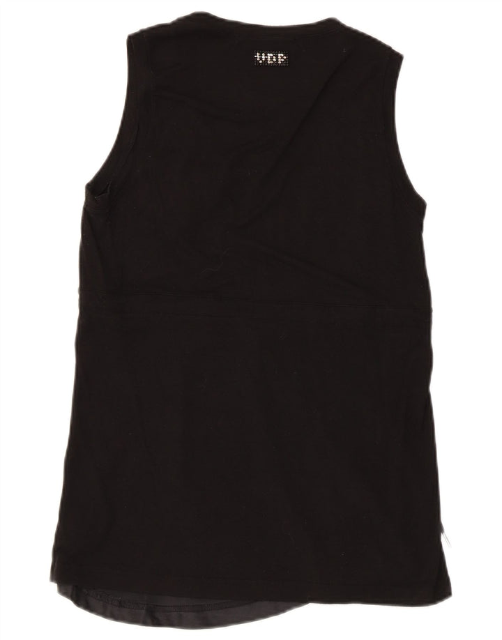Dame ærmeløs bluse Top IT 44 Medium Black Viscose