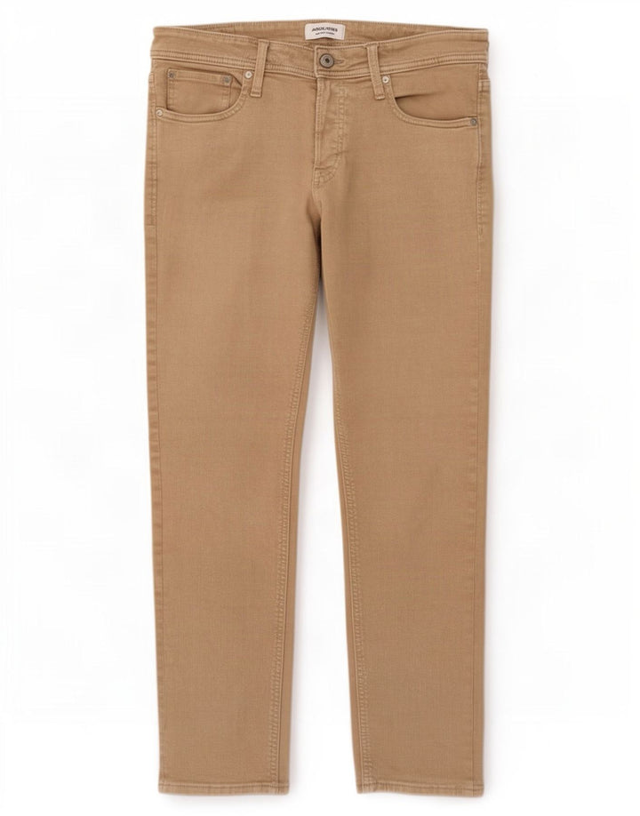 Jack & Jones Herre Slim Jeans W34 L32 Beige Bomuld