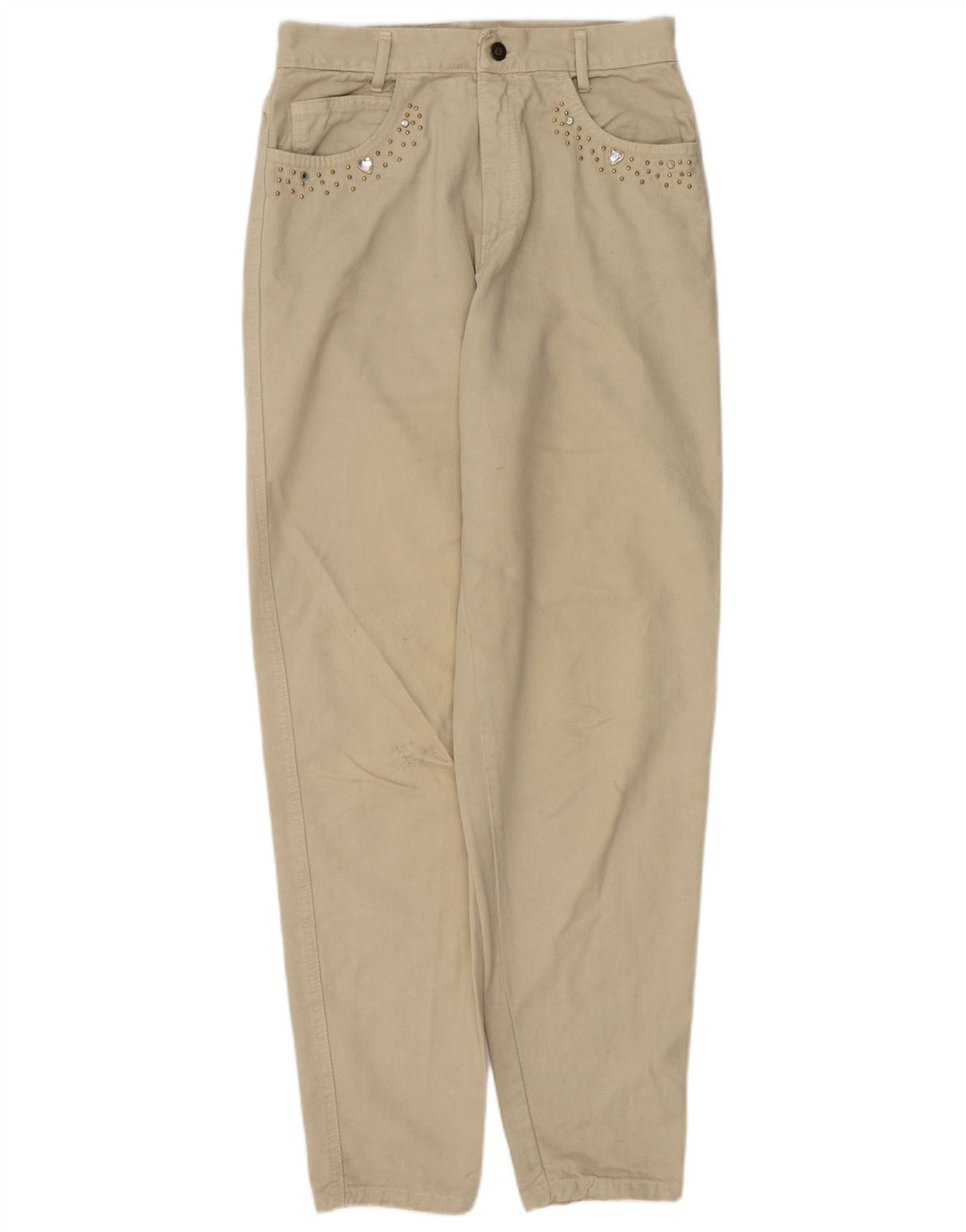 VINTAGE koniske jeans til kvinder W28 L32 Beige