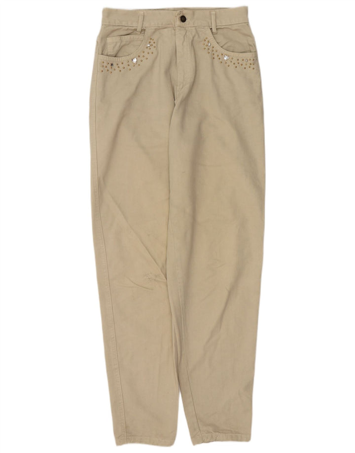 VINTAGE koniske jeans til kvinder W28 L32 Beige