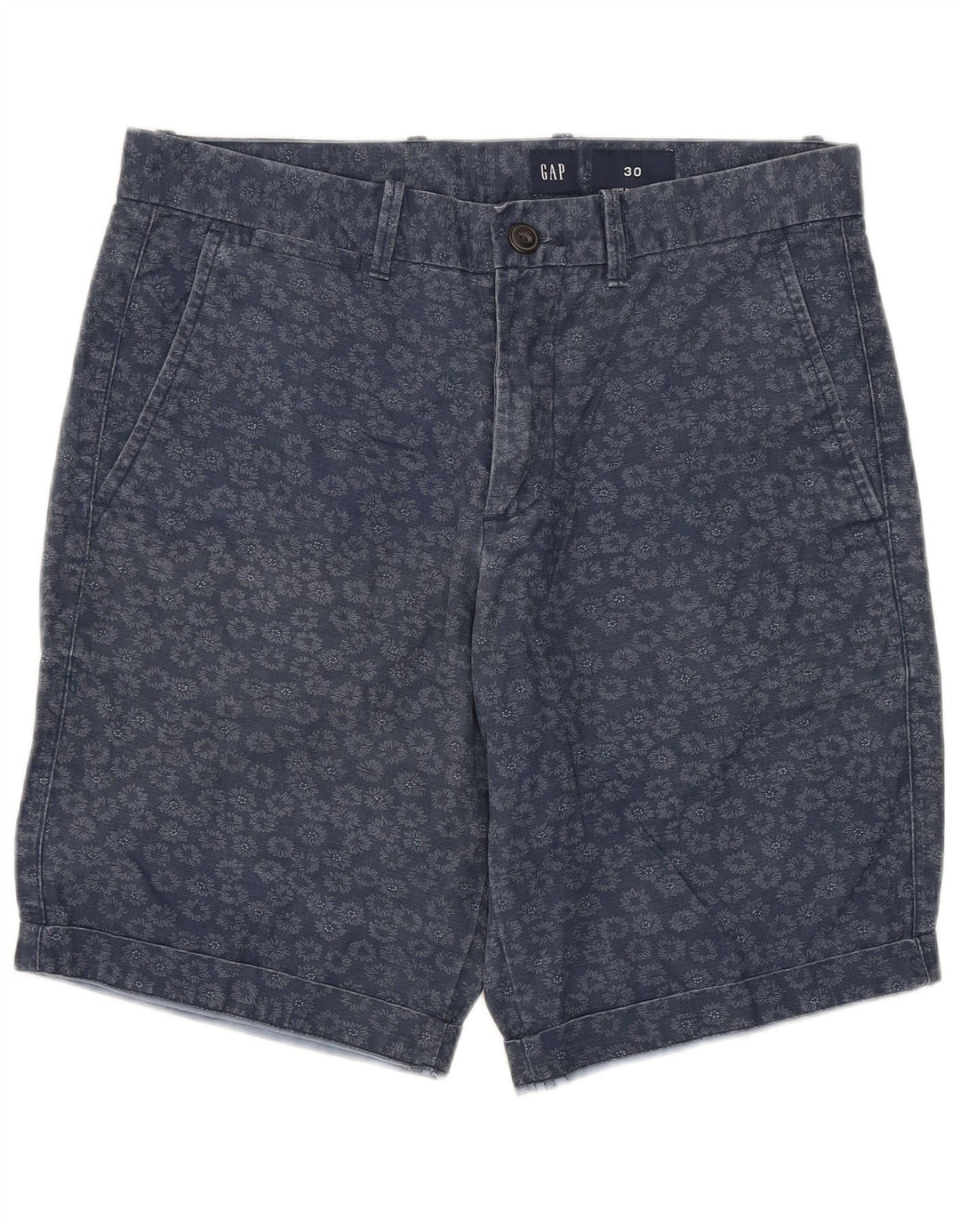 GAP Chino Shorts til mænd W30 Medium Marineblå Blomsterbomuld