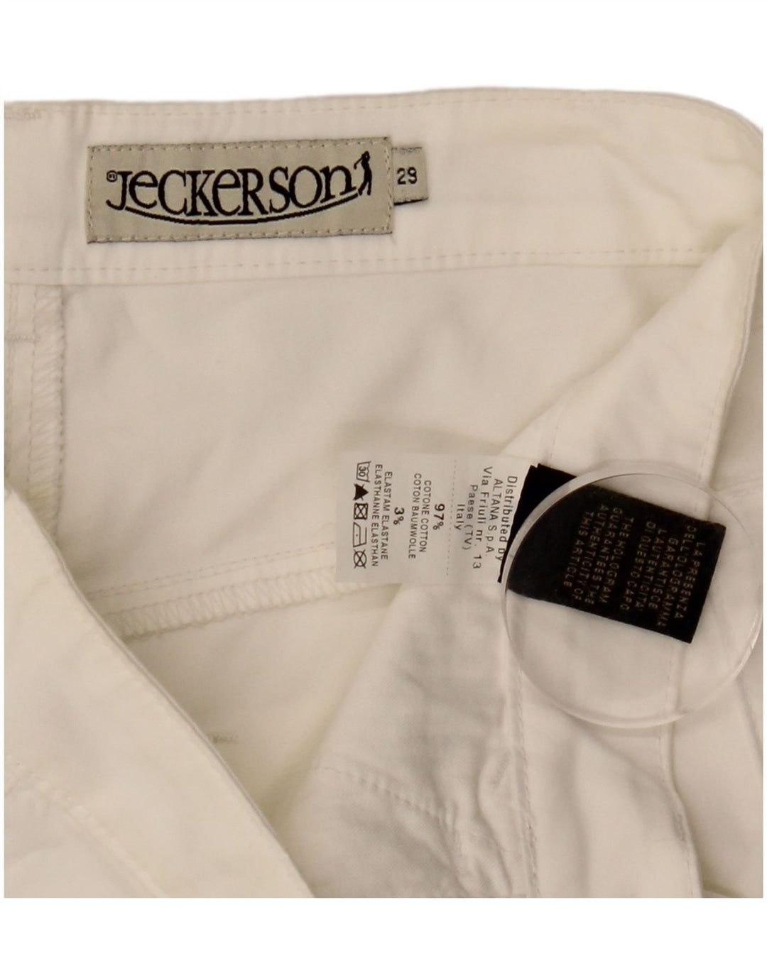 Jeckerson Casual Shorts til kvinder W29 Medium White Bomuld