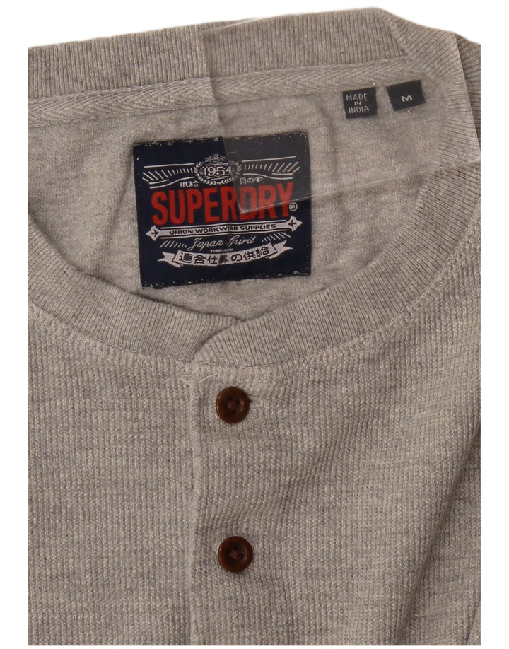 SUPERDRY Herre Top Langærmet Mellemgrå