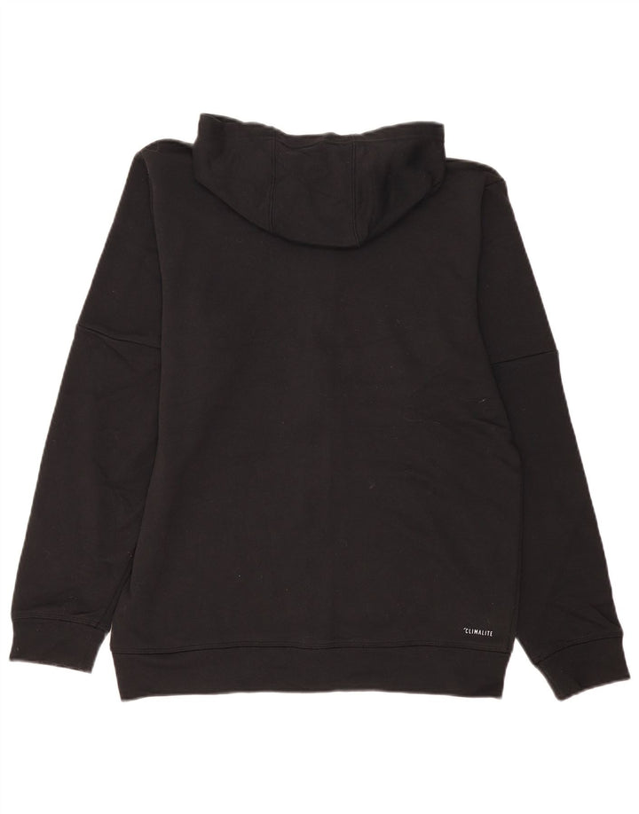 Adidas Herre Climalite hættetrøje med lynlås mellem sort Colourblock Polyester