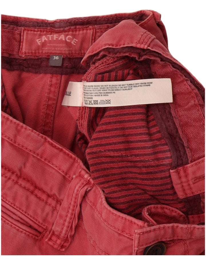 Fat Face Herre Chino Shorts W36 Stor Rød Bomuld