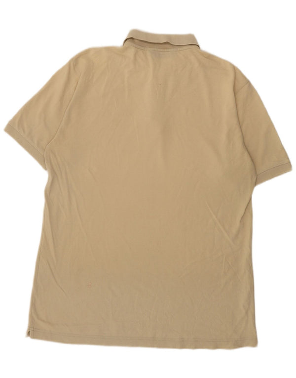 Kappa Mens Polo Shirt Large Yellow Cotton