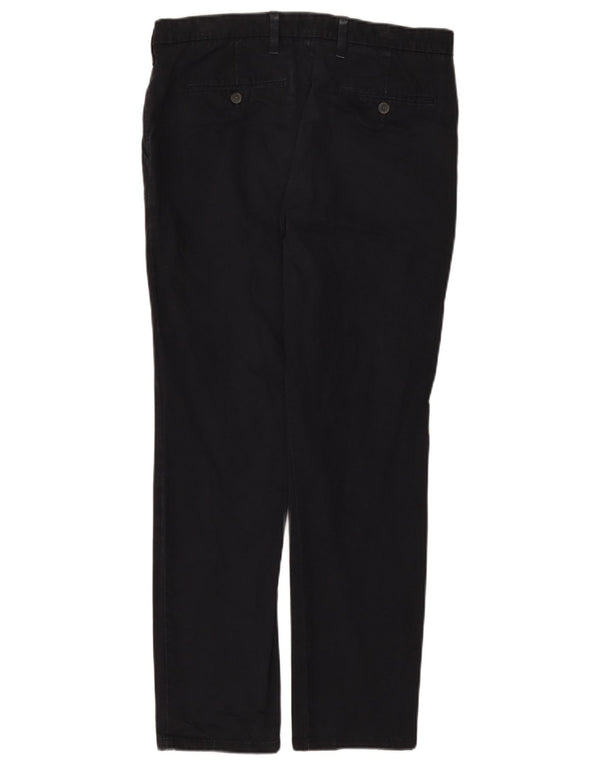 Marks & Spencer Herre Slim Fit Chinobukser W34 L31 Marineblå Bomuld