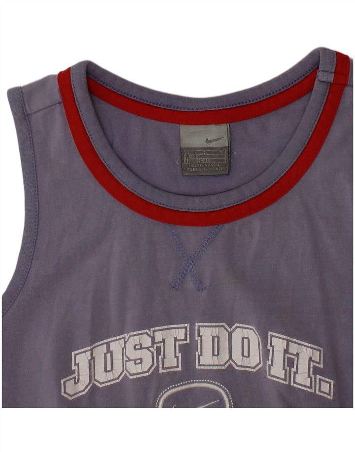 NIKE drenge grafisk vest top 12-13 år stor marineblå