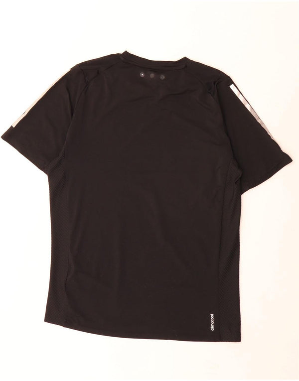 Adidas Herre Climacool T-Shirt Top Lille Sort Polyester