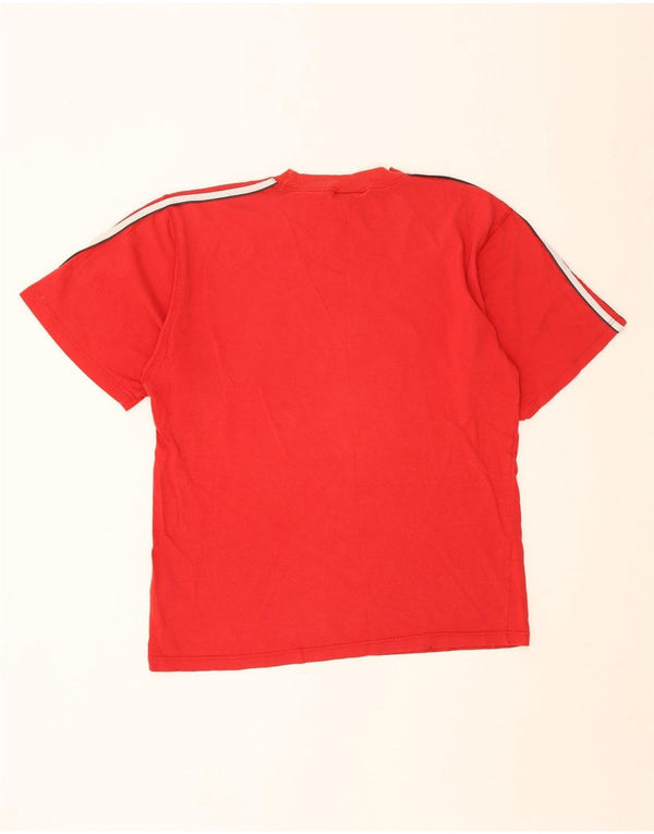Adidas Herre T-Shirt Top UK 38/40 Medium Rød
