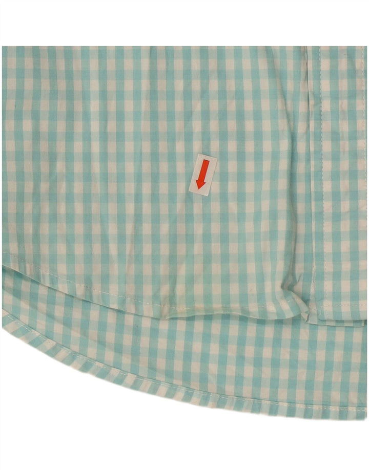 Tommy Hilfiger Herre Classic Fit skjorte Stor grøn ternet bomuld